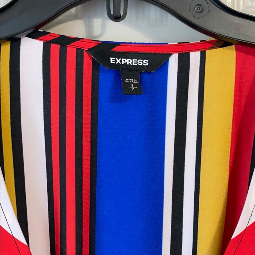Express Multicolored Striped Dress